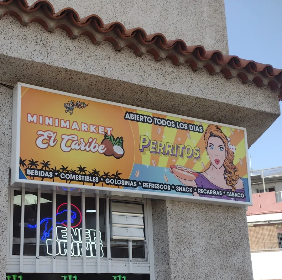 Caja de luz Minimarket El Caribe — La Gráfica Tenerife