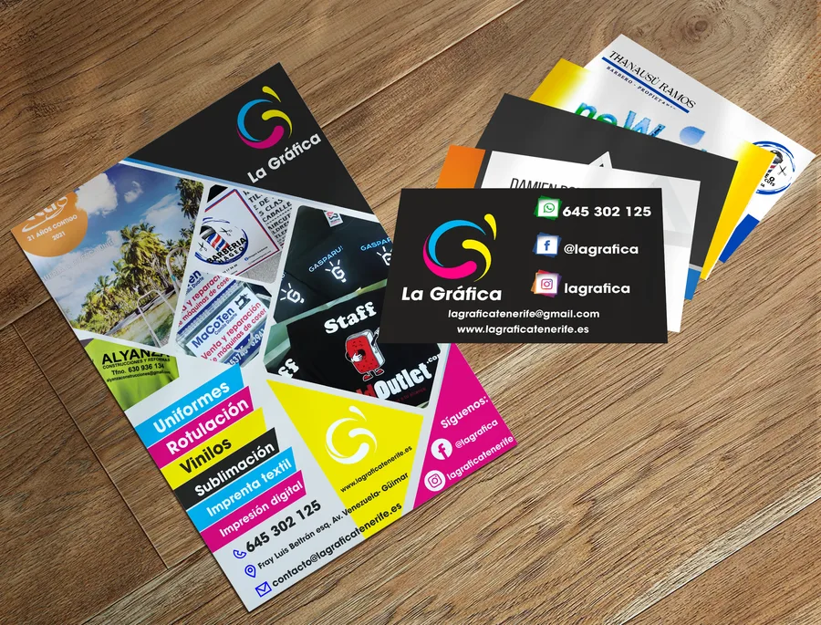 Tarjetas y Flyers Variados — La Gráfica Tenerife