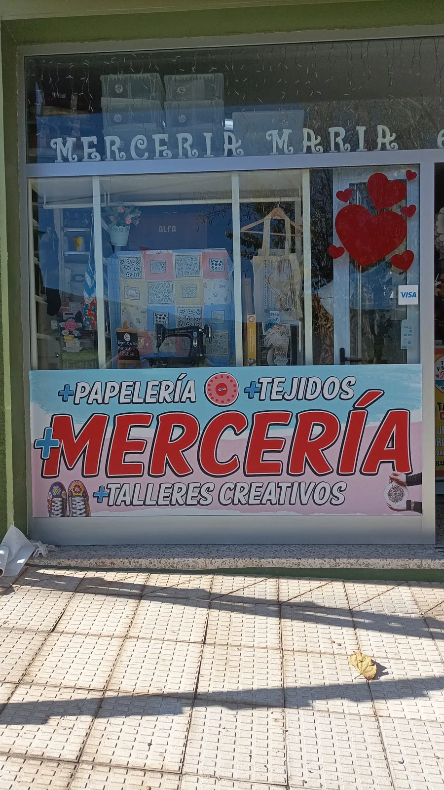 Vinilo en Cristal — Mercería María — La Gráfica Tenerife