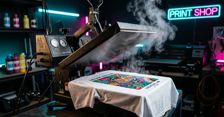 Máquina de sublimación térmica en taller profesional en Tenerife | La Gráfica